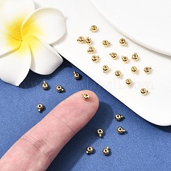シェグレース真鍮製つぶし玉  カドミウムフリー＆ニッケルフリー＆鉛フリー  18KGP本金メッキ  4.5x3.5x3mm  穴：0.9mm&nbsp;XGR0054G-85G