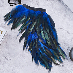Gothic Style Natural Feather Cape&nbsp;AJEW-WH20067-017D