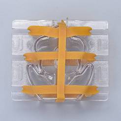 花のプラスチックキャンドル型  キャンドル作りツール用  弾性コード付き  透明  92x110x41mm  穴：35x35mm  内径：80x54mm&nbsp;DIY-I035-12