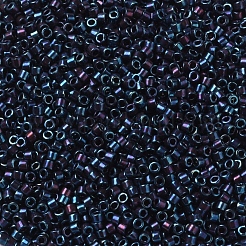 MIYUKIデリカビーズ  シリンダー  日本製シードビーズ  11/0  （db0025)メタリックブルーアイリス  1.3x1.6mm  穴：0.8mm  約10000個/袋  50 G /袋&nbsp;SEED-X0054-DB0025