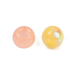 ミックスカラーのイミテーションキャットアイガラスラウンドシードビーズ  桃パフ  4x3~3.5mm  穴：1.2mm  約150個/セット&nbsp;LS-SEED-NH0003-01A-03