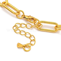 Brass Paperclip Chains Bracelets for Women&nbsp;LS-BJEW-G703-09G