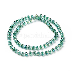 Electroplate Transparent Glass Beads Strands&nbsp;LS-EGLA-H101-03D