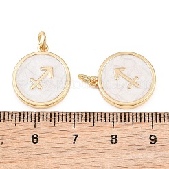 Brass Enamel Pendants&nbsp;KK-CBA652E-01C