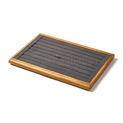 8-Slot Wood with Velvet Ring Display Tray Stands&nbsp;VBOX-C003-04A