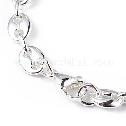 304 Stainless Steel Coffee Bean Chain Bracelet for Men Women&nbsp;BJEW-G669-10S
