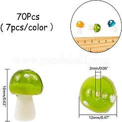 Mushroom Handmade Lampwork Beads&nbsp;LAMP-NB0001-08