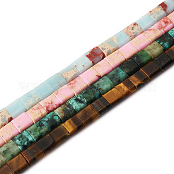 1 Strand Synthetic Aqua Terra Jasper Beads Strands&nbsp;G-TA0001-84
