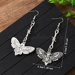 Alloy Moth Dangle Earrings&nbsp;HA9176-1