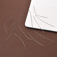 変色しにくい304ステンレススチール製フラットヘッドピン  ステンレス鋼色  65x0.7mm  21ゲージ  ヘッド：1.5mm&nbsp;STAS-R046-65mm