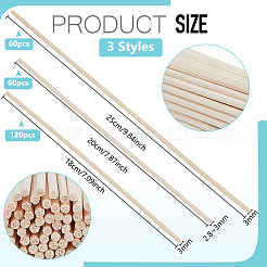 240Pcs 3 Styles Rattan Diffuser Sticks&nbsp;AJEW-BC0009-62