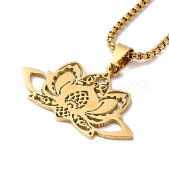201 Stainless Steel Pendant Necklaces&nbsp;NJEW-K253-03G