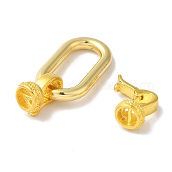 Rectangle Rack Plating Brass Fold Over Clasps&nbsp;KK-A225-01B-G