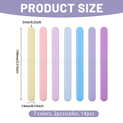 14Pcs 7 Colors Silicone Stirrers Rods&nbsp;DIY-CA0008-13