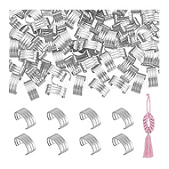 120Pcs Brass Folding Crimp Ends&nbsp;KK-PH0014-10P