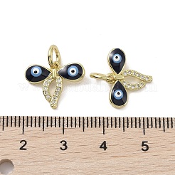 Real 18K Gold Plated Brass Micro Pave Cubic Zirconia Pendants&nbsp;KK-L209-072G-04