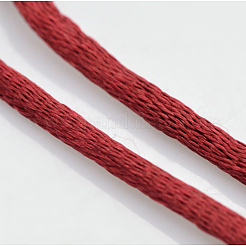 Round Nylon Satin Rattail Cord&nbsp;X-NWIR-O001-A-06
