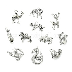 60Pcs 12 Styles Tibetan Style Alloy Pendants&nbsp;TIBE-CJ0001-36