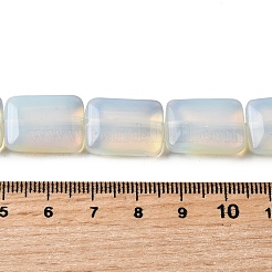 オパールビーズ連売り  長方形  18x13x5.5mm  穴：1mm  約11個/連  7.68''~7.87''（19.5~20センチメートル）&nbsp;G-S386-A20