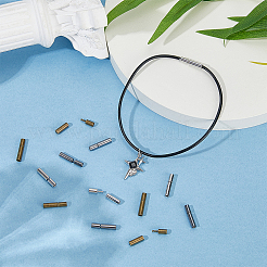 真鍮製バヨネット留め具 30色 3個  コラム  革紐留め具  ミックスカラー  14.5x3mm  10個/カラー&nbsp;KK-OC0001-68