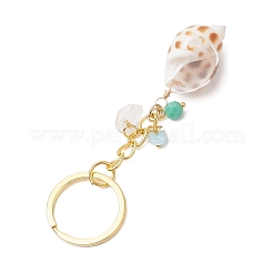 Natural Shell Pendant Keychains&nbsp;KEYC-JKC01094-03
