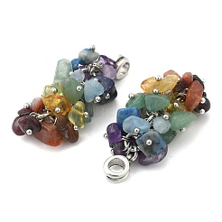 Natural Gemstone Pendants&nbsp;X-PALLOY-JF00188-01