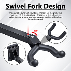 12Pcs Wall-mounted Iron Guitar Hangers&nbsp;ODIS-WA0001-07