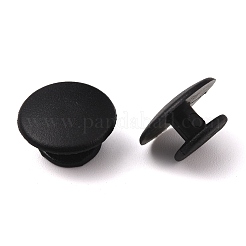 ナイロンボタン  服飾材料  ブラック  12x6mm&nbsp;KY-E014-01