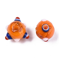 Handmade Bumpy Lampwork Beads&nbsp;LAMP-S194-003-A02