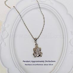 European Minimalist CCB Plastic Pendant Iron Cable Chain Necklace for Women and Girls&nbsp;WF8696-2