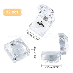 Acrylic Jewelry Ring Box&nbsp;CON-WH0085-10A