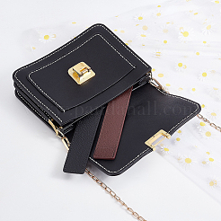牛革バッグ底シェイパー 2色 2個  長方形  ミックスカラー  18.2x3.3x0.45cm  1pc /カラー&nbsp;PURS-WR0001-23