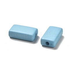 不透明なアクリルビーズ  長方形  空色  18.5x10x6mm  穴：2mm  約450個/500g&nbsp;OACR-A030-03D