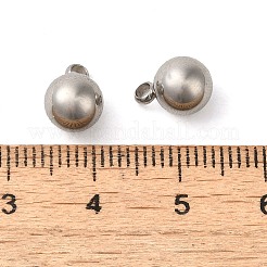 ステンレススチールチャーム201個  ボールチャーム  ステンレス鋼色  10x7mm  穴：2mm&nbsp;STAS-A093-02E-P-1
