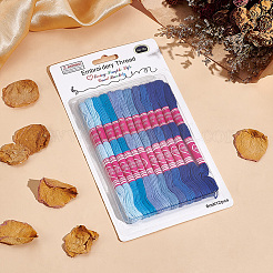 12 Skeins 6-Ply Polycotton(Polyester Cotton) Embroidery Floss&nbsp;DIY-CY0002-94D