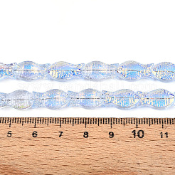 Transparency Electroplate Glass Beads Strands&nbsp;GLAA-T023-40A-02