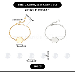 DIY Blank Dome Bracelet Making Kit&nbsp;DIY-UN0004-98