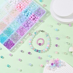 600Pcs 24 Styles Mixed Styles Acrylic Beads&nbsp;MACR-YW0003-45