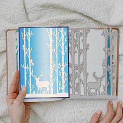 Forest Deer Carbon Steel Cutting Dies Stencils&nbsp;DIY-WH0309-1362