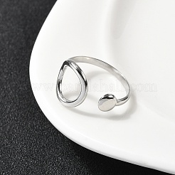 304 Stainless Steel Open Cuff Rings&nbsp;RJEW-H261-13P