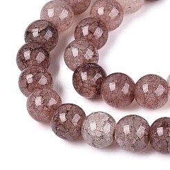 Baking Paint Crackle Glass Beads Strands&nbsp;GLAA-Q106-03A-17