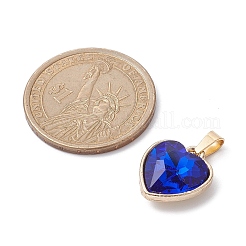4Pcs 4 Colors Faceted Glass Pendant&nbsp;PALLOY-JF02342