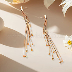 Iron Round Tassel Stud Earrings&nbsp;FS-WGA6095-01
