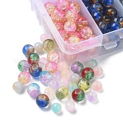 708Pcs 12 Styles Glass Round Beads&nbsp;DGLA-YW0001-15