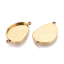 304 Stainless Steel Connector Cabochon Settings&nbsp;STAS-Q113-36G
