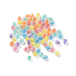 100Pcs Transparent Inside Colours Glass Beads&nbsp;GLAA-P061-01B