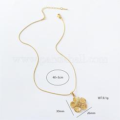 3Pcs Stainless Steel Flower Pendant Necklaces for Women&nbsp;LE1173