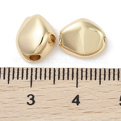 真鍮ビーズ  カドミウムフリー＆ニッケルフリー＆鉛フリー  オーバル  18KGP本金メッキ  10x8.5x5.5mm  穴：2mm&nbsp;KK-G491-48G