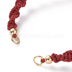 Adjustable Polyester Braided Cord Bracelet Making&nbsp;AJEW-JB00848