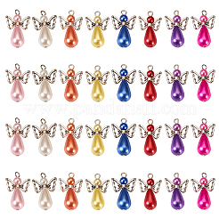 Angel Acrylic Imitation Pearl Pendants&nbsp;PALLOY-TAC0047